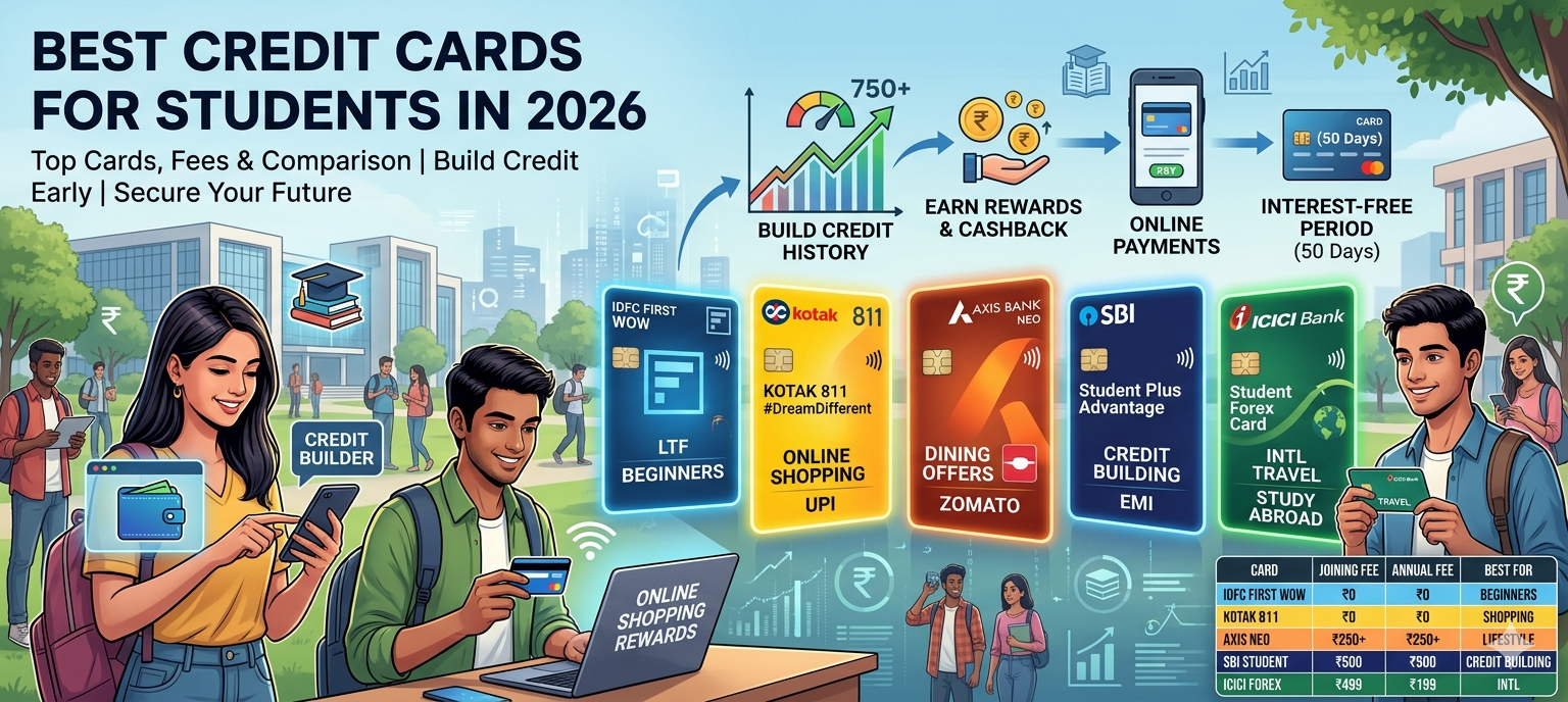 Best credit cards for students 2026